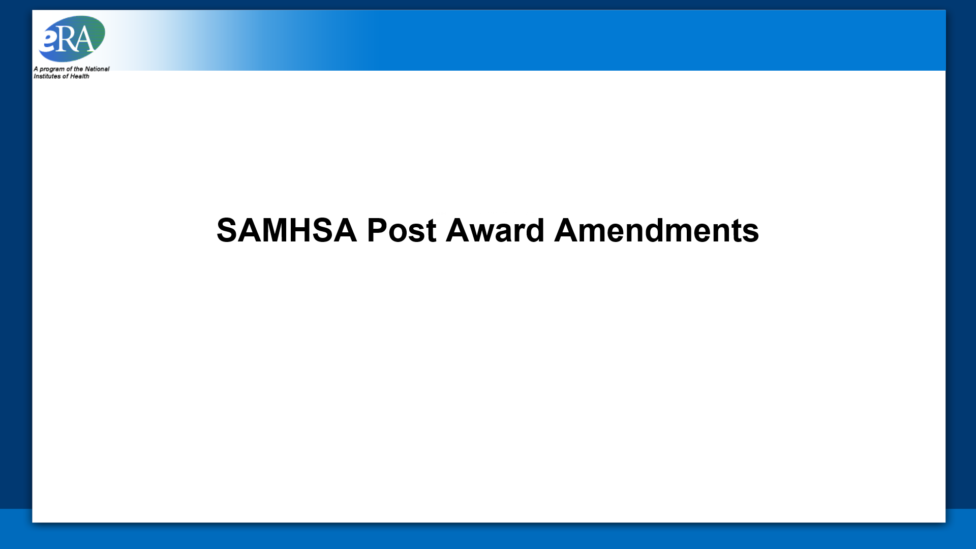 Video: SAMHSA Continuation Application